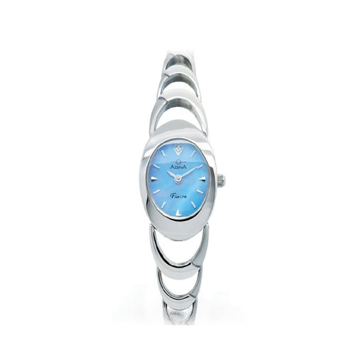 Adina Ladies Kensington Watch Silver/Blue MOP Dial