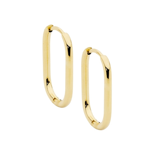 Ellani Stainless Steel 20mm Huggie Earrings - Gold