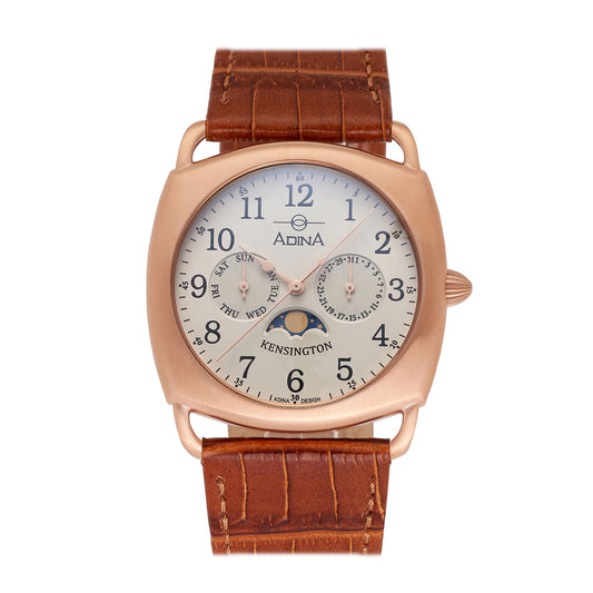 ADINA Moonphase Kensington Watch - Rose